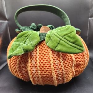 DanDee Plush Pumpkin Basket Harvest Halloween Thanksgiving